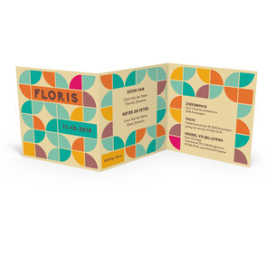 Geboortekaartje Floris