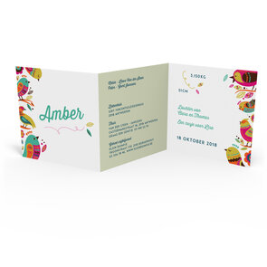 Geboortekaartje Amber