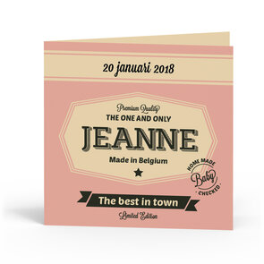 Geboortekaartje Jeanne