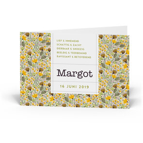 Geboortekaartje Margot