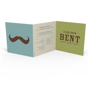 Geboortekaartje Bent